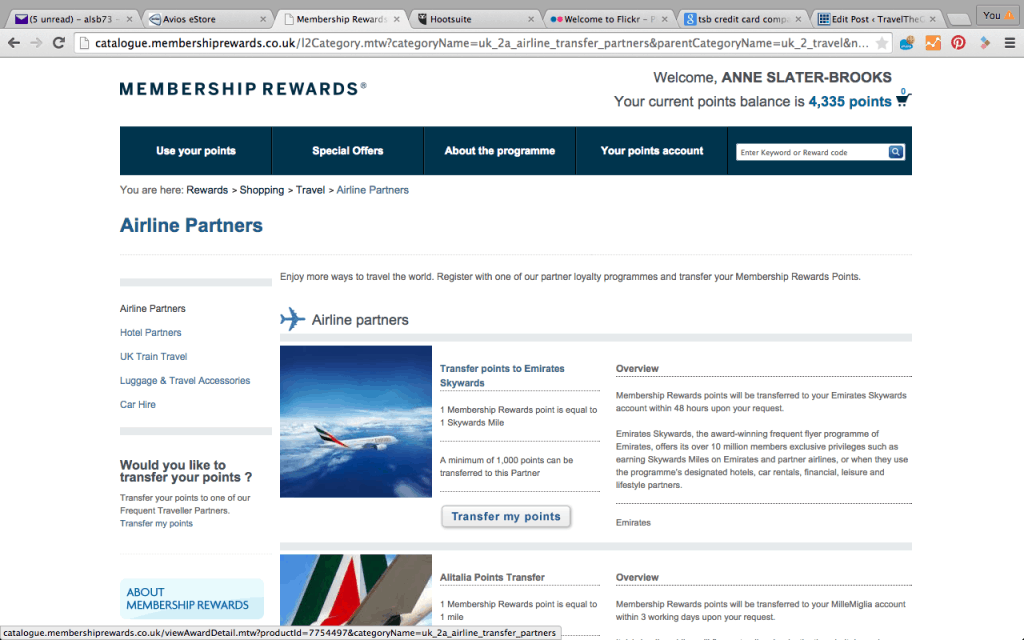 Airline Credit Card Bonuses