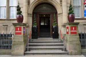 Entrance of the Leopold Hotel Sheffield