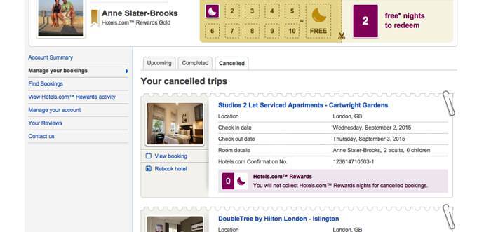 Free hotels from Hotels.com