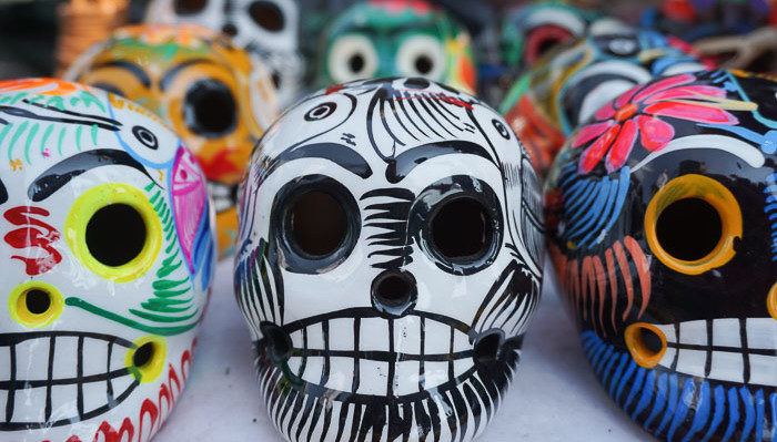 Mexico City skulls