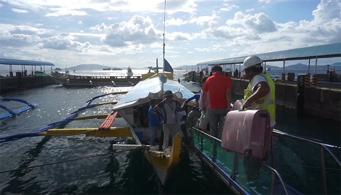 Outrigger boat in the Philippines