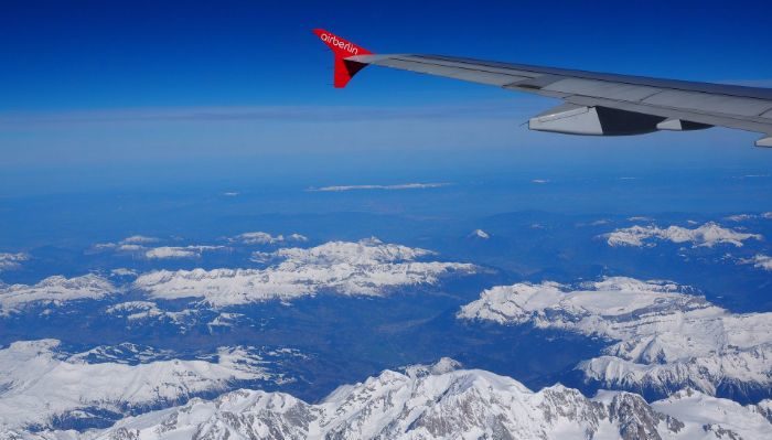 Mountain views from your window seat paid for with your airmiles