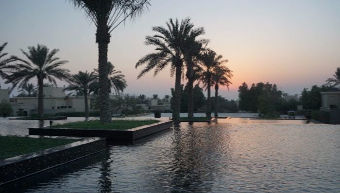 pools at the Al Areen Palace Bahrain