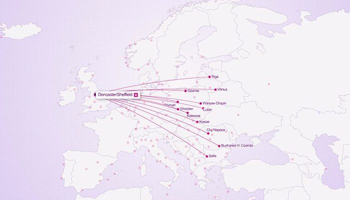 Wizz Air route map