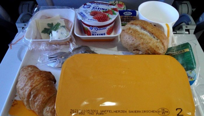 Lufthansa in flight food service