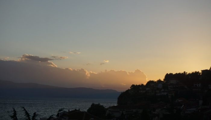 Sunset on Lake Ohrid, Macedonia