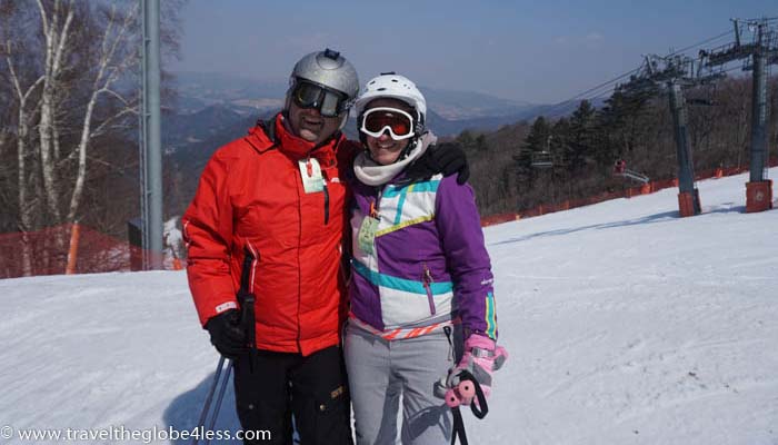 Skiing in Yongpyong