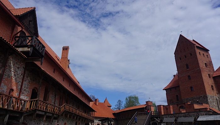 Trakai castle courtyard