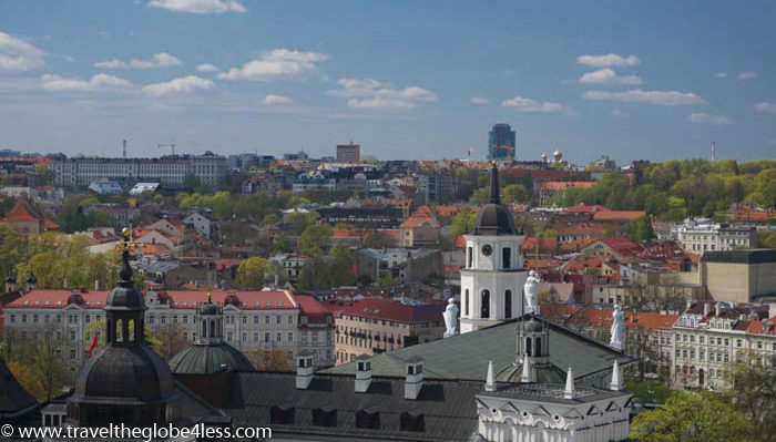 Views of the old town of Vilnius