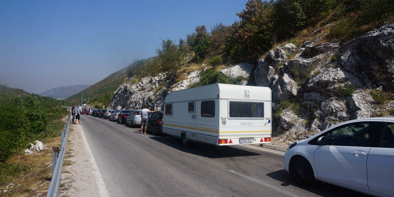 Bosnian entry border line