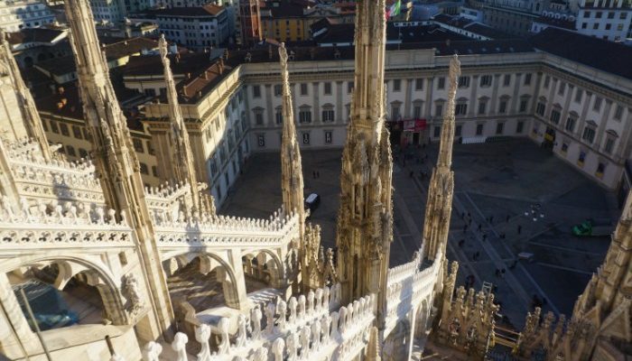 Milan cathedral from the roof