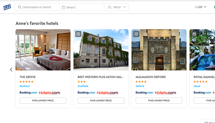 Hotel listings of my special places to stay