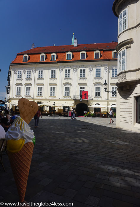 Bratislava ice cream parlour