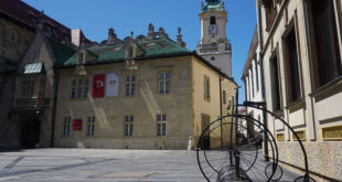 Bratislava museum and square
