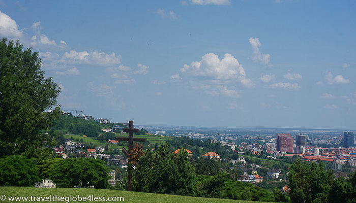 View of Bratislava from the Slavin memorial