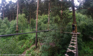 one of the rickety crossings at Go Ape