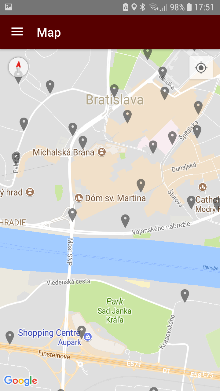 Bratislava public transport app