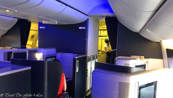 British Airways First Class cabin configuration