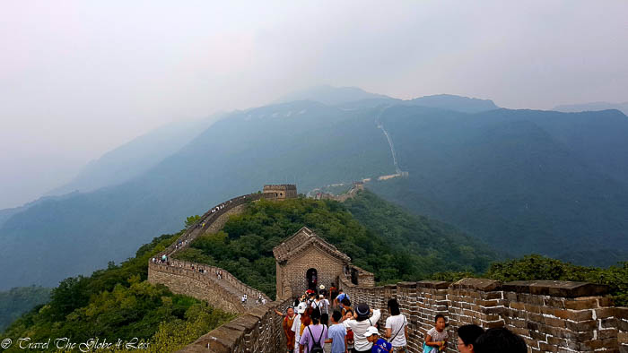 Crowds at the Great Wall of China