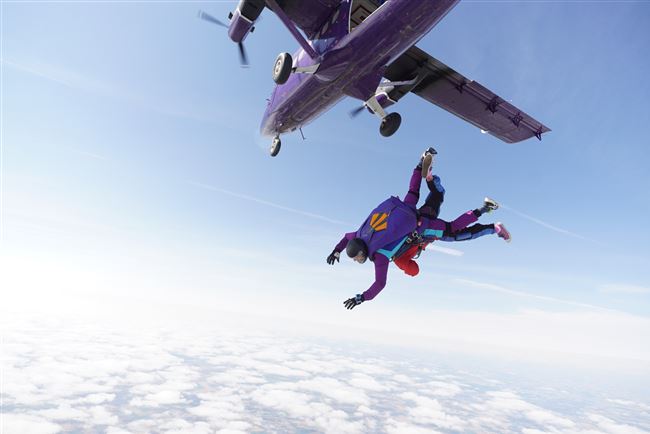 Skydiving in the uk to raise money 