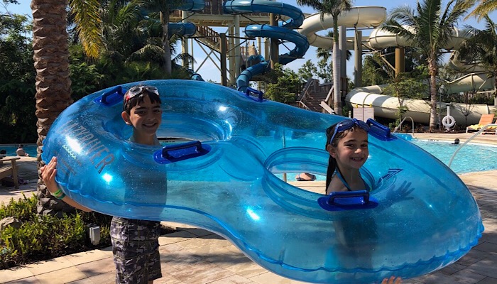 Waterslides at the Hyatt Coconut Point 
