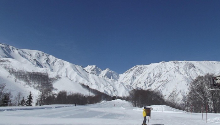 ski slope in Japan