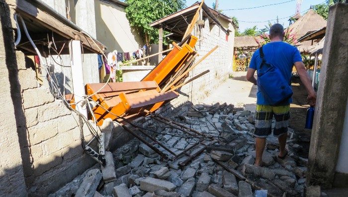 Devastating scenes from Lombok earthquake