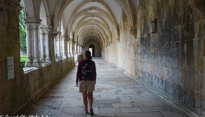Wandering the courtyard hallways of the Batalha Monastery