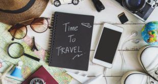 Travel planning with maps, passport