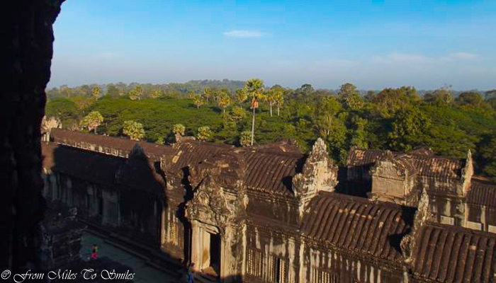 Views from one of the temples at Angkor Wat