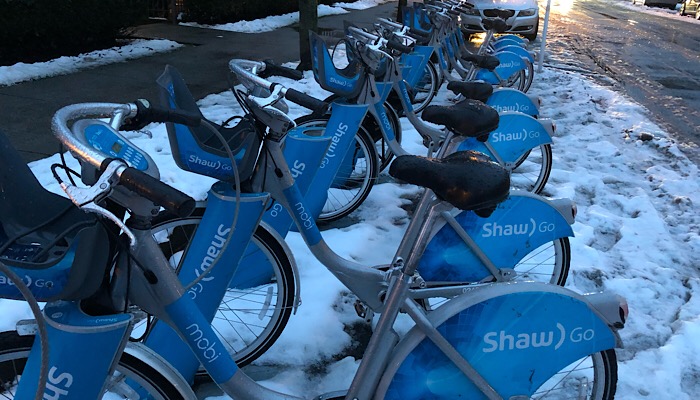 Shared bikes in Vancouver 