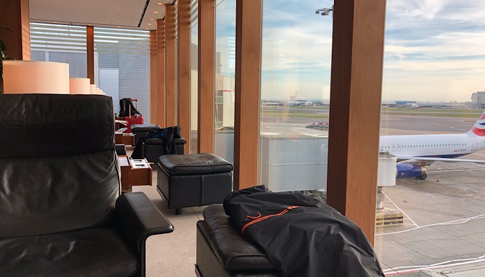 Airport lounge seating area