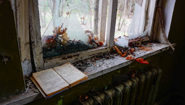 an abandoned book in the Kpachi kindergarten