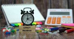loyalty program and other items on desk