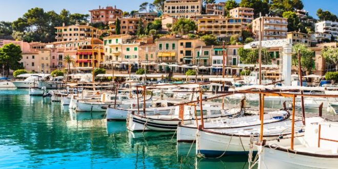 boats in the marina at Soller Port