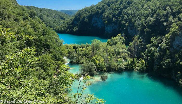 PLitvice lakes from high