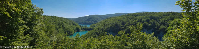 Panorama of Plitvice Lakes