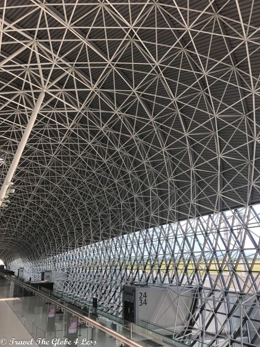 cool architecture of the Zagreb airport terminal