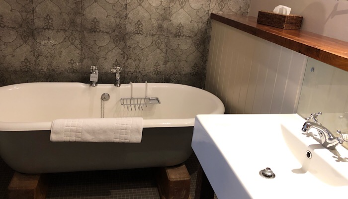 Bathroom at the Harrogate Hotel Du Vin 