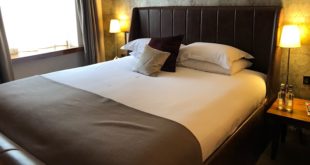 Oversized bed at the Harrogate Hotel Du Vin
