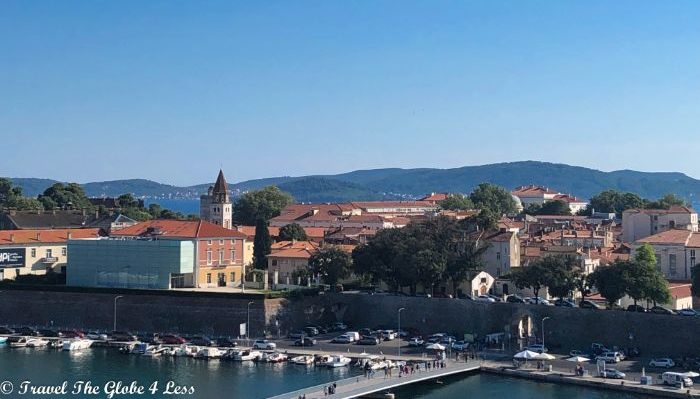 Views of Zadar old town from our Airbnb