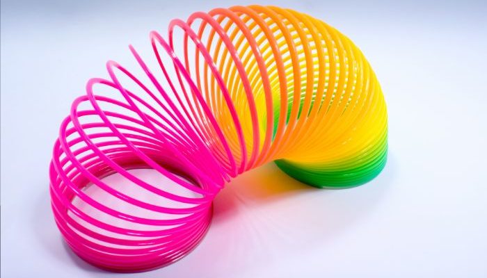 slinky toy to demonstrate flexibility