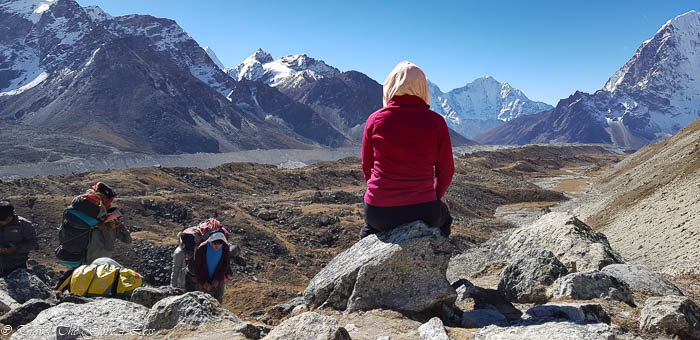 Overwhelmed by Everest Base Camp scenery 