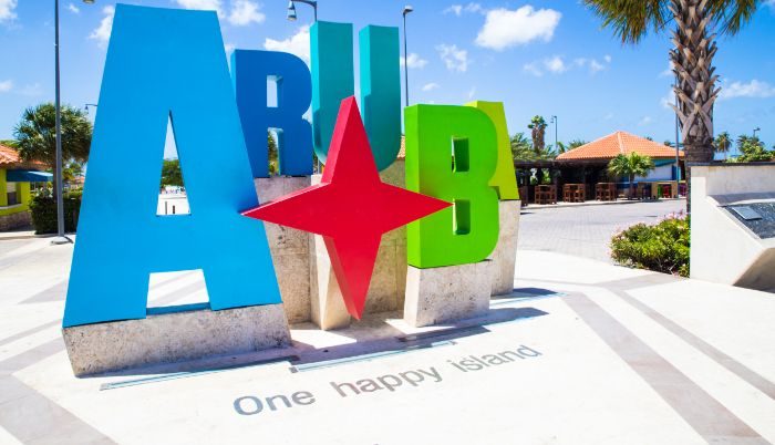 Aruba tourist sign