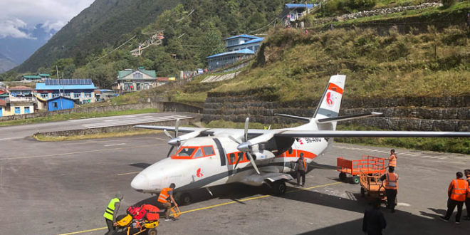Our plane at Lukla airport