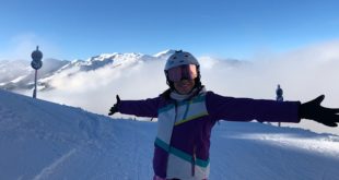 On top of the Hahnenkamm ski area, Kitzbuhel