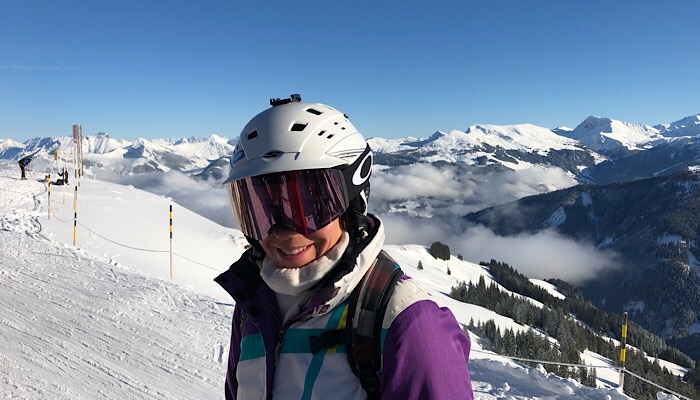 On top of the Hahnenkamm 