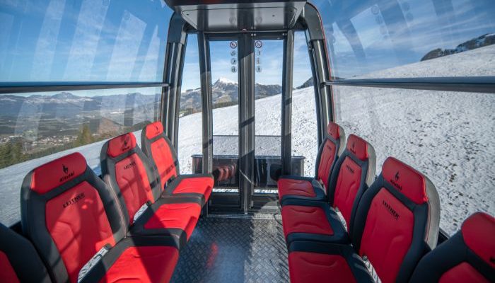 ski lifts in Kitzbuhel with heated seats