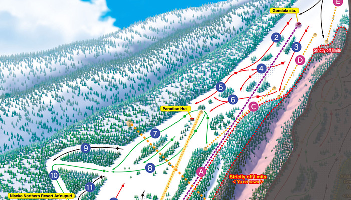 Niseko Annapuri trail map