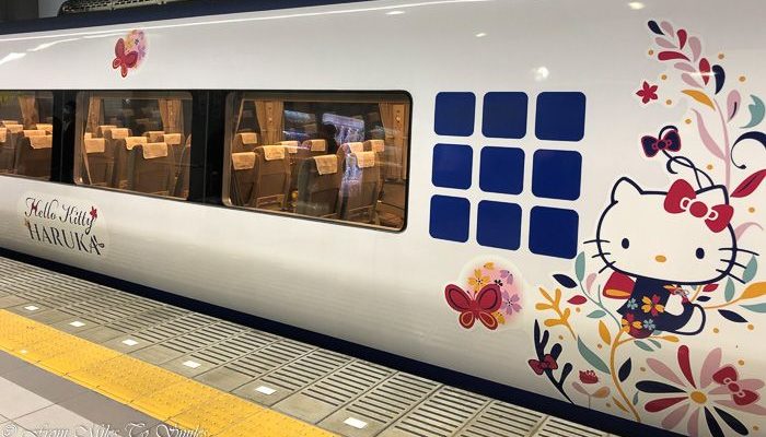 The JR Haruka Express Hello Kitty train